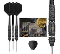 Target Japan Black Marque Dragon G2 90% Tungstène K-Flex Swiss Point Ensemble de fléchettes à Pointe d'acier, 23G | Vol de fléchettes KFlex, Nano-Pointes suisses, Pointes de fléchettes en Acier