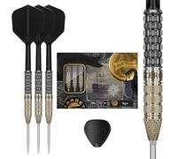 Target Japan Black Marque Reyn 90% Tungsten K-Flex Swiss Point Ensemble de fléchettes à Pointe d'acier, 24G | Vol de fléchettes KFlex, Nano-Pointes suisses, Pointes de fléchettes en Acier Noir et Or