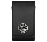 Target Japan Milli Case | Porte-Fléchettes en Acier et à Pointe Souple en Cuir Véritable | 1 Jeu Complete Accessoires | Porte-Fléchettes avec Pochettes à Fermeture Éclair | Noir