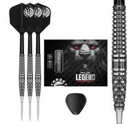 Target Japan Paul Lim G8 90% Tungsten K-Flex Swiss Point Ensemble de fléchettes à pointe d'acier, 24G | Vol de fléchettes KFlex, pointes nano Swiss Storm, pointes de fléchettes en acier noir et argent