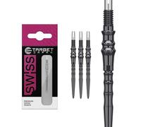 Target Japan Premium Swiss Acier Fléchettes Pointes, Lot de 3 Embouts 30MM - Noir | Changement de Pointes de Fléchettes, Pointes de Rechange, Accessoires Professionnels pour Fléchettes
