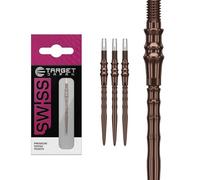 Target Japan Premium Swiss Acier Fléchettes Pointes, Lot de 3 Embouts 35MM - Silice | Changement de Pointes de Fléchettes, Pointes de Rechange, Accessoires Professionnels pour Fléchettes