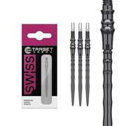 Target Japan Premium Swiss Acier Fléchettes Pointes, Lot de 3 Embouts 40MM - Noir | Changement de Pointes de Fléchettes, Pointes de Rechange, Accessoires Professionnels pour Fléchettes