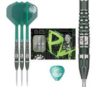 Target Japan Prime Series PW G3 Pointe en Acier Fléchettes avec Kflex, 25G | 90% Tungstène Fléchette Set, K-Flex Ailettes et Arbres N° 2, Swiss Nano Point Tips, Tan Phuay Wei Gen 3