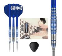 Target Japan Sereno G1 95% Tungstène K-Flex Swiss Point Ensemble de fléchettes à Pointe d'acier, 21G | Toru Suzuki KFlex Dart Flight, Pointes suisses, Pointes de fléchettes en Acier avec tiges