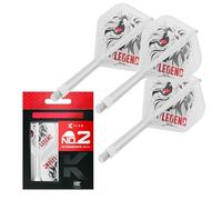 Target Japan Système de Fléchettes et D'axes K Flex, No.2 | Lot de 3 Fléchettes Kflex All in One, Blanches Accessoires de Fléchettes Paul Lim | Tige de Fléchette K-Flex - Intermédiaire (26mm)