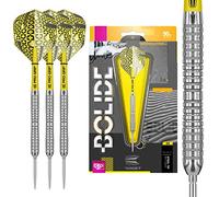 Target Lot de fléchettes Bolide 90% tungstène Pointe en Acier Suisse, Fléchettes à Pointe Acier, 190062, Jaune, 25 g