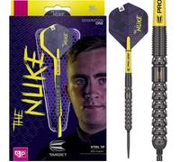 Target Darts Luke Littler G1 à Pointe en Acier, Pointes Suisses, Fléchettes en Tungstène à 90%, 22G | Fléchettes à Pointe en Acier de Génération 1, Édition Player, Jeux de Fléchettes à Pointes