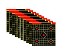 Target Paper - Outil de formation au design visuel carré de 10 feuilles | Papier objectif pour tir contre les éclaboussures de 30,5 cm, adhérence stable et résistante aux intempéries | pour