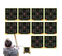 Target Paper - Outil de formation au design visuel carré de 10 feuilles | Papier objectif pour tir contre les éclaboussures de 30,5 cm, adhérence stable et résistante aux intempéries | pour