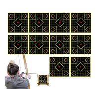 Target Paper Sheet - High Visibility Practice Target Sheets (10 Pieces)