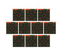 Target Paper - Square Visual Design Training Tool | Outdoor Training Paper Target for Men Women Boys Girls Youth Teens Son Daughter Student Enhancing Aim Accuracy Focus and Hand, 12x12 inches