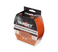 TARGET - Ruban adhésif de construction, 25 m x 50 mm, orange, haute visibilité, avec maille interne renforcée