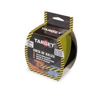 TARGET - Ruban de balise jaune et noir 200 m x 70 mm | Marquage, non adhésif, balisage, signalisation, laçage