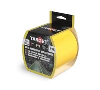 TARGET - Ruban de signalisation adhésif | Pour marquage de sols et objets, avertissement de sécurité (JAUNE, 33 M X 100 mm)