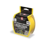 TARGET - Ruban de signalisation adhésif | Pour marquage de sols et objets, avertissement de sécurité (JAUNE, 33 M X 50 mm)