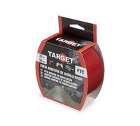 TARGET - Ruban de signalisation adhésif | Pour marquage de sols et objets, avertissement de sécurité (ROUGE, 33 M X 50 mm)