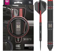 Target Darts Scope Steel Tip Swiss Point Darts, 90% Tungsten Dart Set, Barrel 01-23G | Jeu de fléchettes à Pointe en Acier, Jeu de fléchettes Professionnel avec Pointes suisses et Outils