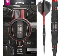 Target Darts Scope Steel Tip Swiss Point Darts, 90% Tungsten Dart Set, Barrel 04-24G | Jeu de fléchettes à Pointe en Acier, Jeu de fléchettes Professionnel avec Pointes suisses et Outils