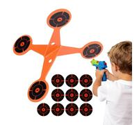 Targeting Toy & High Caliber Heavy-Duty Trainer, Professional Targeting Game Training Spinner with Paper Target Slot, Durable Steel Target for Beginners and Hobbyists, Weather-Resistant