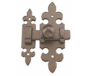 Targette à pène plat - fer noir - 680 BOUVET