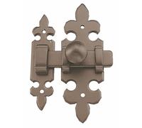 Targette à pène plat - fer patiné - 680 BOUVET