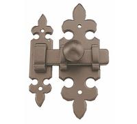 Targette à pène plat - fer patiné - 680 BRICOZOR