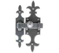 Targette à pêne plat rustique 679 epoxy gris - BOUVET - T33C6R