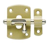 Targette à pêne rond - 27 mm - verni bronze