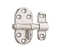 Targette à pêne rond THIRARD, acier nickelé gris