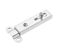 Targette de Porte 4Pcs Barn Sliding Door Window Security Bolt Button Open Lock Latch with Screws Silver Metal Home Bedroom Garages Hardware 61 * 16mm