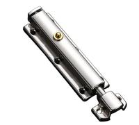 Targette de Porte Self-Elastic Latch Button Door Bolt Lock Stainless Steel Spring Bounce Window Automatic Sliding Hardware(6inch)