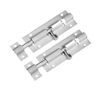 Targette De Porte Verrou de sécurité de porte en acier inoxydable, 2 pièces, boucle de verrouillage de fenêtre, boulons de tour de porte coulissante épais, loquet de quincaillerie for la maison