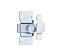 Targette en Acier Zingué, Pêne Plat 18 mm, Sécurité pour Meuble, Résistance à La Corrosion, Design Pratique, Installation Facile, Dimensions Compactes, Bouton Rond Nickelé, THIRARD