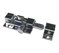 Targette pêne rond laiton chromé 50x25mm - SHEPHERD - 40112 Noir G