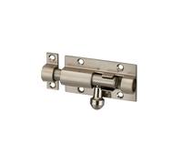 Targette pour meuble 60mm nickel satin pêne rond - SP