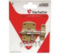 Vachette - Targette verrou - pêne rond - nickelé - 40 mm - 5 goupilles - 2 clés incluses