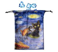 Targhere Taroct Cash, sacs de tarot,13 x 18 cm Porte de rangement de sac de course | Étui de protection de pont pour les decks Oracle, s'adapte à la plupart des cartes de tar, C, Fare riferimento alla