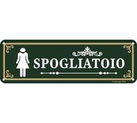 Targhette Spogliatoio Donne Uomini 25 x 8 cm, rétro avec adesivo auto-adesivo, facile à installer, résistant aux UV, résistant à toutes les conditions météorologiques, lot de 2