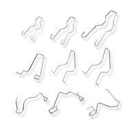 Targonix Clips Ampoule H7 Lot de Neuf Ressorts de Fixation Métal Support pour Remplacement et Montage Douilles Phare Éclairage Auto et Moto