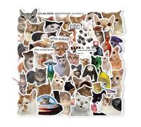 Targonix Lot de 100 autocollants chats en PVC et papier, autocollants chats pour scrapbooking, travaux manuels, cartes et décoration à la maison, l'école