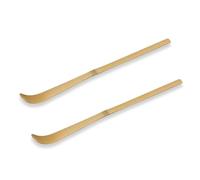 Targonix Lot de 2 balais à matcha en bambou avec deux cuillères à matcha en bambou, une cuillère pour dosage et un fouet en bambou pour la préparation du matcha dans la cuisine, la maison et le bureau