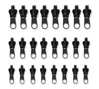 Targonix Lot de 24 fermetures éclair de rechange avec fonction amovible en trois tailles, pour vestes, sacs à dos, valises, bricolage, maison