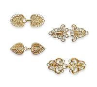 Targonix Lot de 4 clips vintage pour pulls, cardigans, vestes et écharpes, maintien sûr pour la vie quotidienne, les fêtes et les séances photo