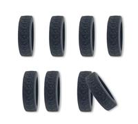 TARGONIX Lot de 8 enjoliveurs de roue de valise de 50 à 60 mm en silicone avec texture antidérapante, résistante à l'usure, pour voyage