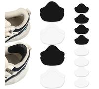Targonix Lot de 8 paires de protège-talons autocollants en deux tailles, deux couleurs, pour baskets et chaussures de tous les jours, réparation et protection