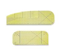 Targonix Règle Couture Résistante à la Chaleur pour Ourlets et Repassage de Précision, Lot de Deux Outils de Mesure pour Atelier Maison Patchwork et Projets de Couture