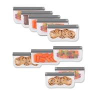 Targonix Sac Congelation Reutilisable PEVA Lot de dix Sacs Alimentaires Étanches avec Fermeture Zip pour Cuisine Réfrigérateur et Freezer