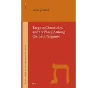 Targum Chronicles And Its Place Among The Late Targums