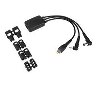 Targus ACC1009EUX Câble d'alimentation CC Hydra Trois Voies 3PT, Noir
